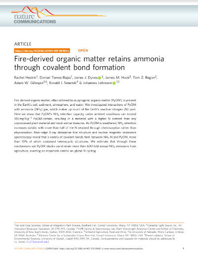 Fire-derived organic matter